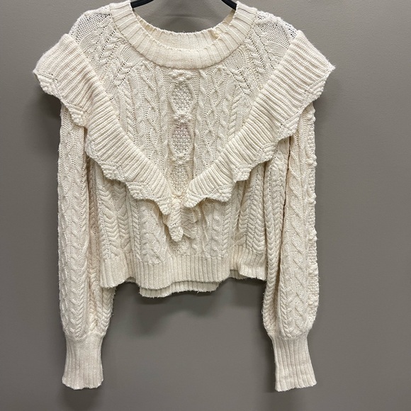 saltwater LUXE Sweaters - Saltwater LUXE Cream Cable Knit Sweater